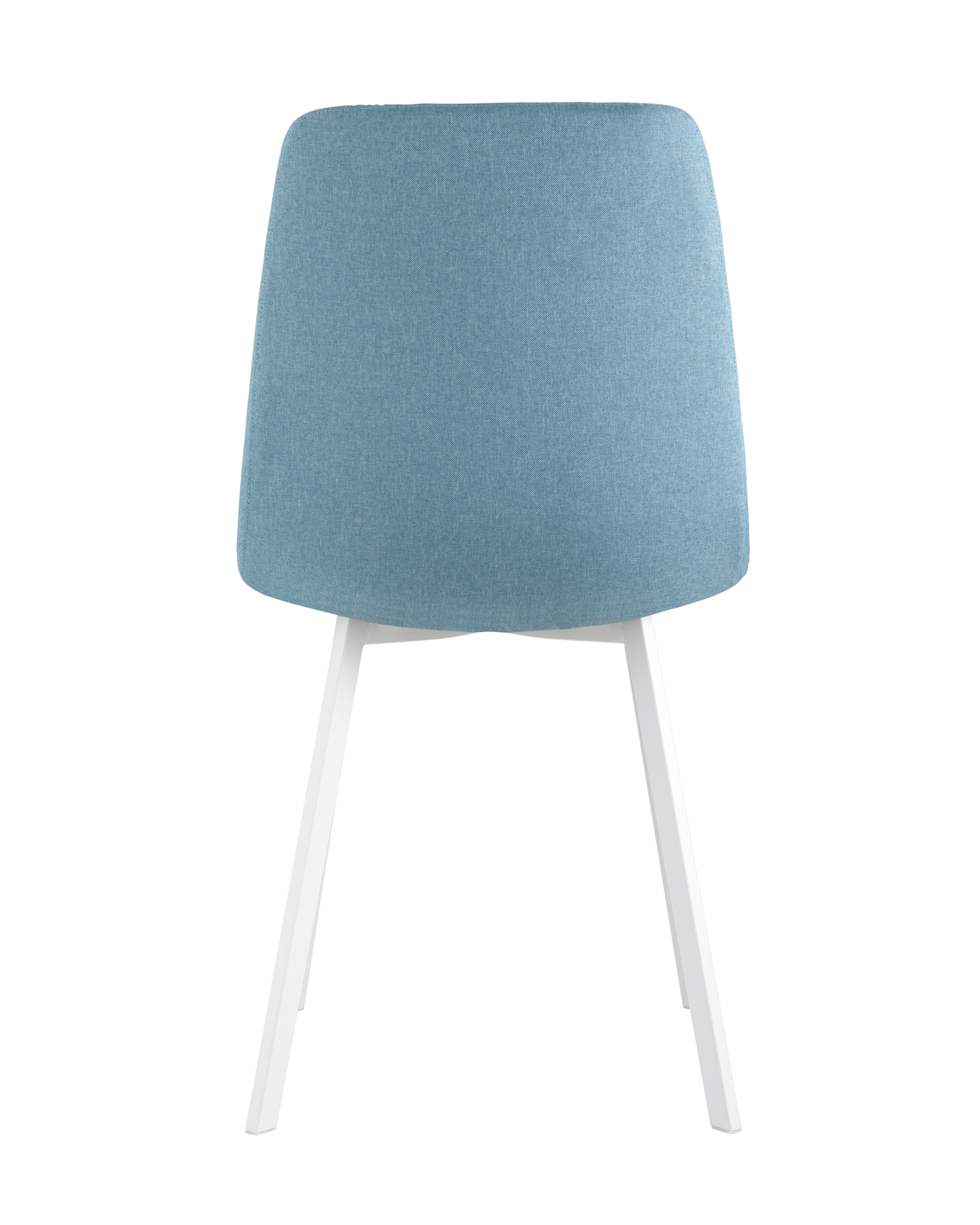 Стул Chilly рогожка голубой ножки белые Stool Group