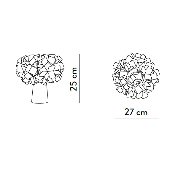 Настольная лампа Slamp Clizia Fume