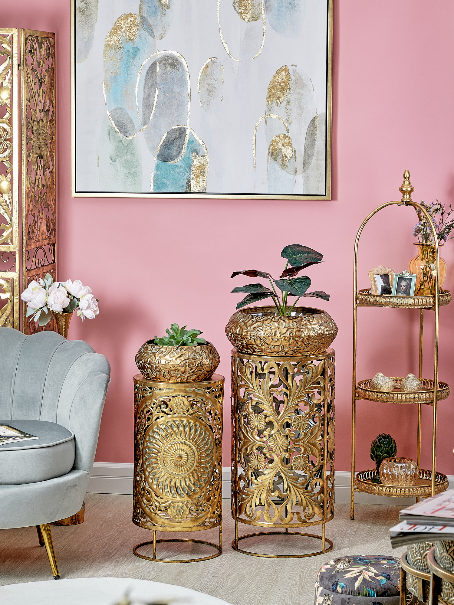 Столик интерьерный Эфиопия Glasar 57-218/1