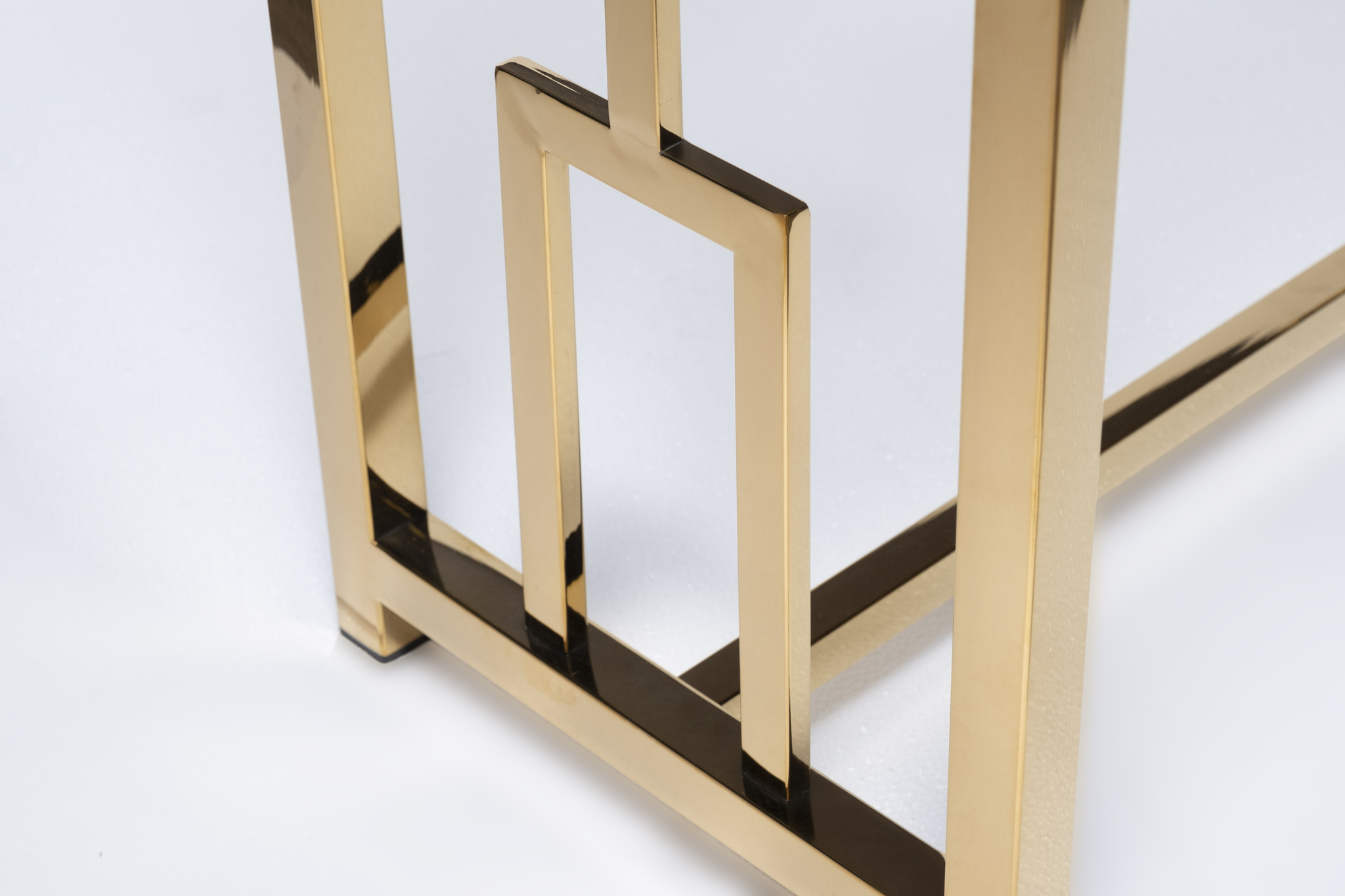 Консоль прозрачное стекло/золото Garda Decor 47ED-CST072GOLD