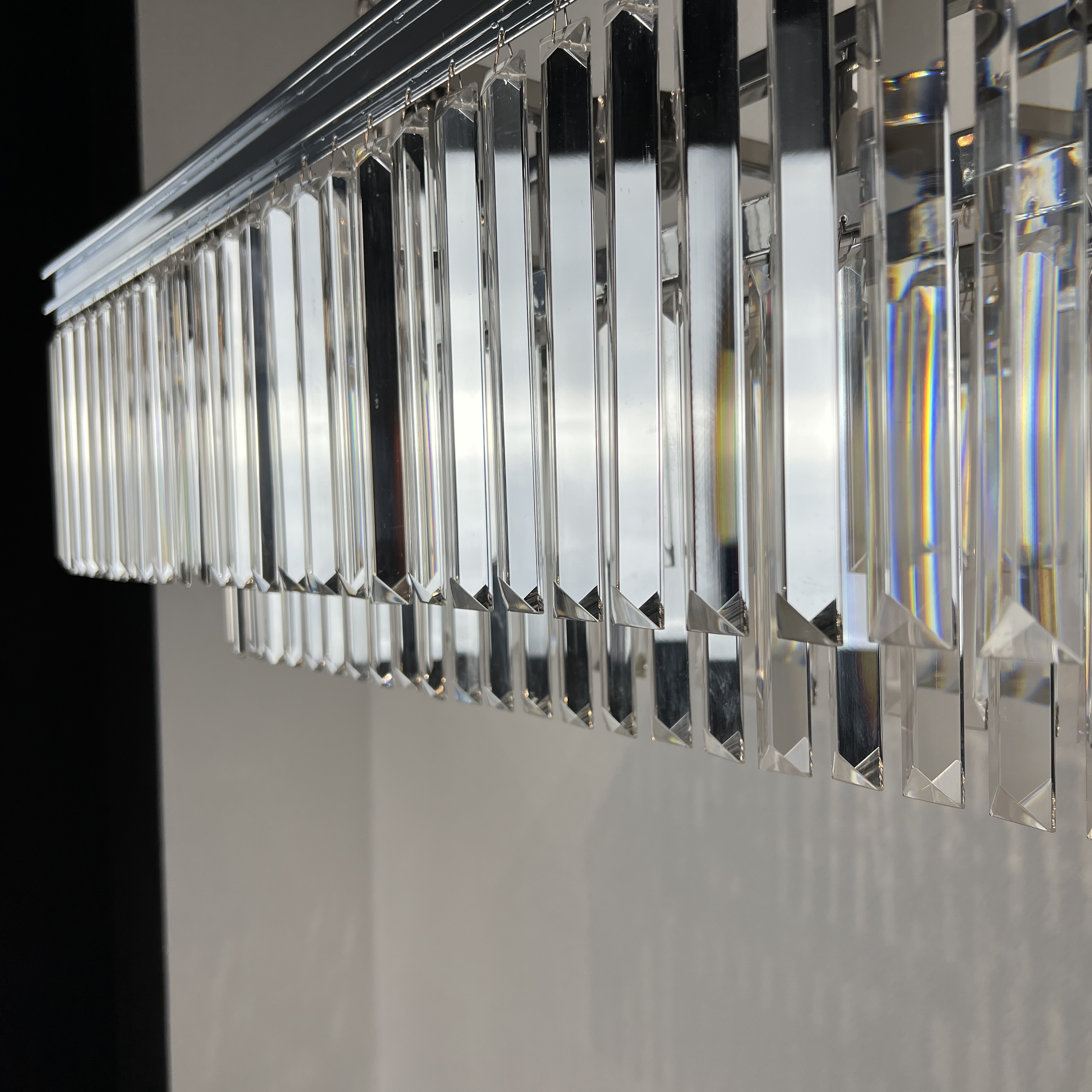 Люстра RH 1920S ODEON CLEAR GLASS FRINGE chrome 100 by ImperiumLoft