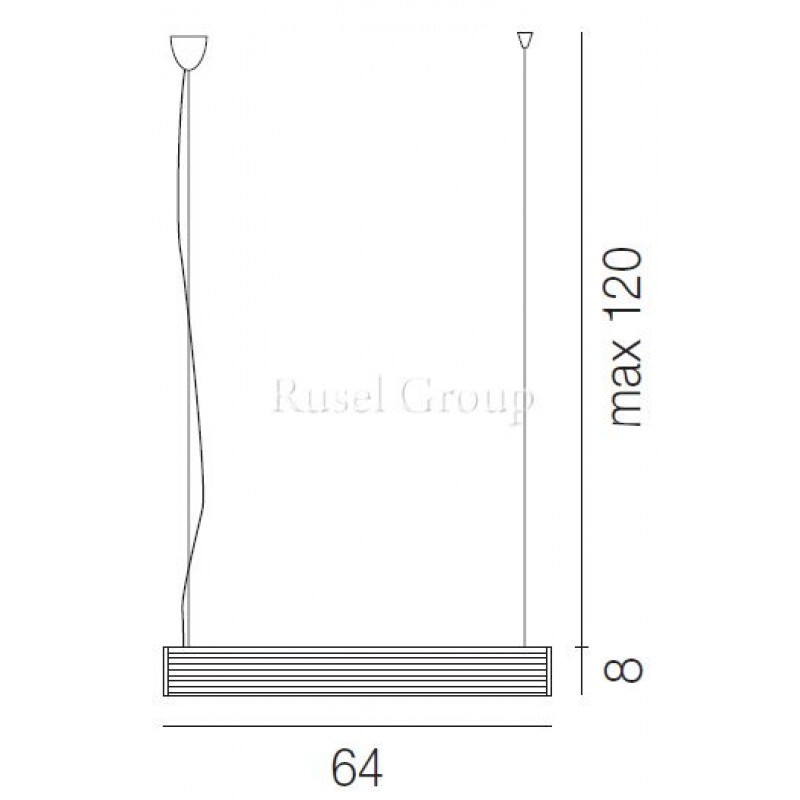 Подвесной светильник Vistosi LUXOR SP 64