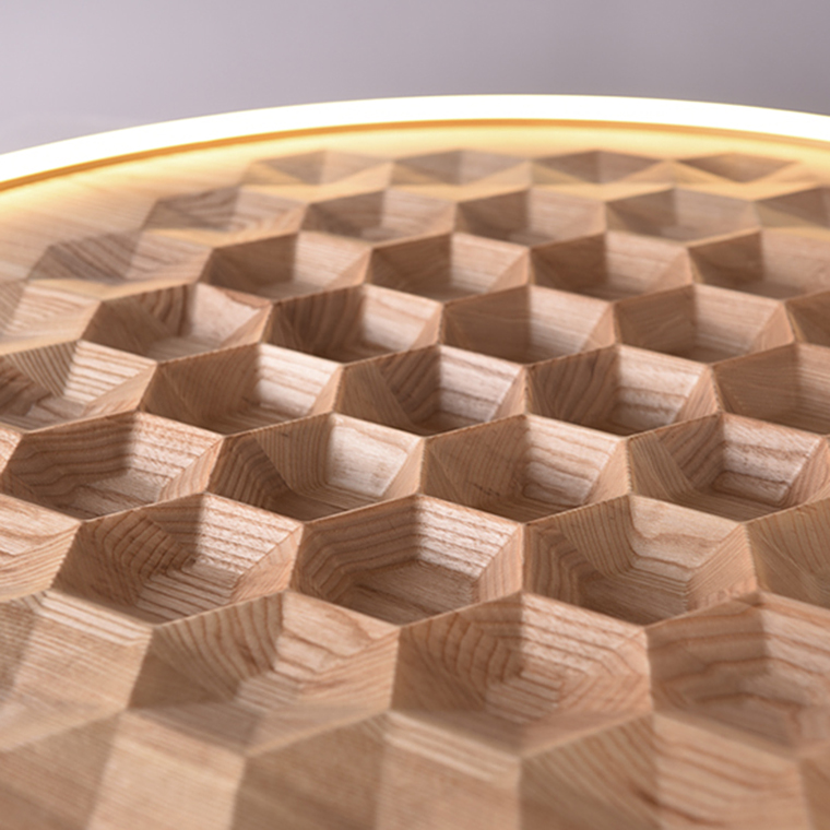 Потолочный светильник HONEY D60 White/Dark wood by ImperiumLoft