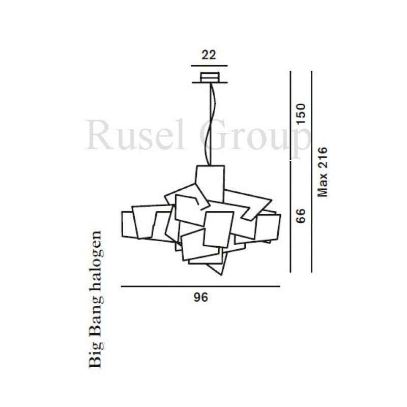 Подвесной светильник Foscarini Big Bang halogen R7s sospensione