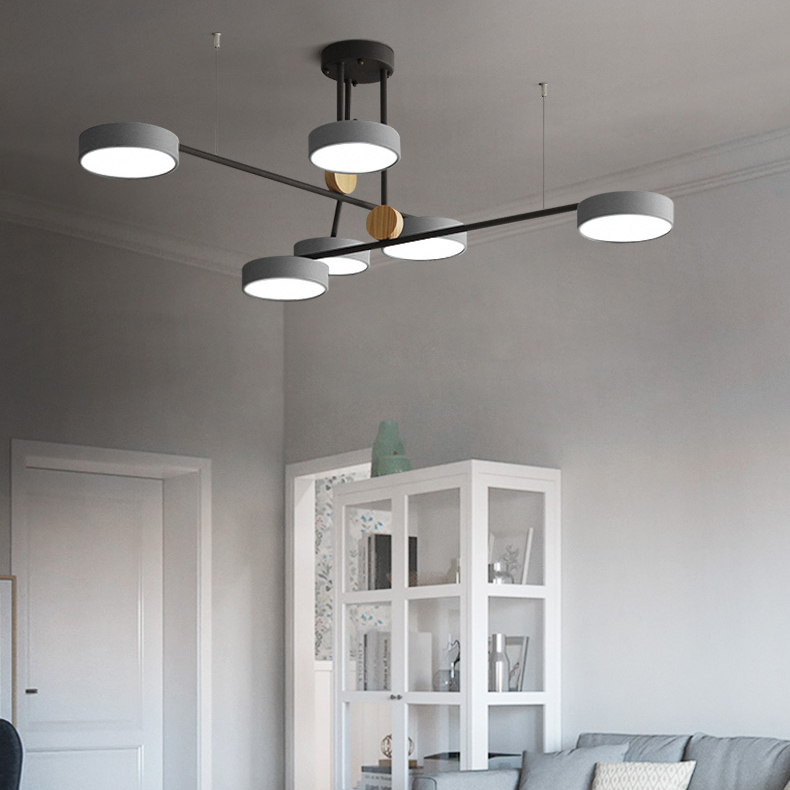Люстра на штанге TECHNUM COLOR LED Grey by ImperiumLoft