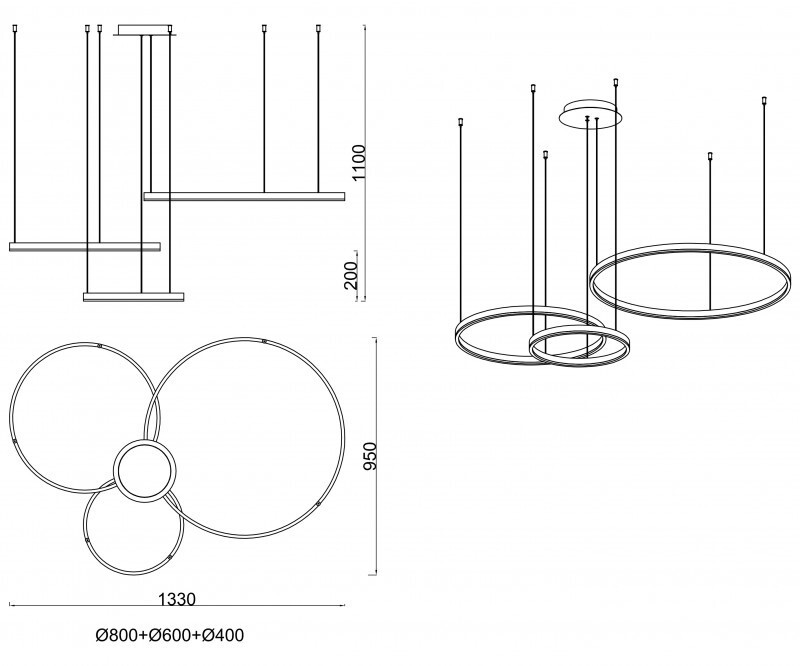Подвесная люстра Kink Light 08223,33P