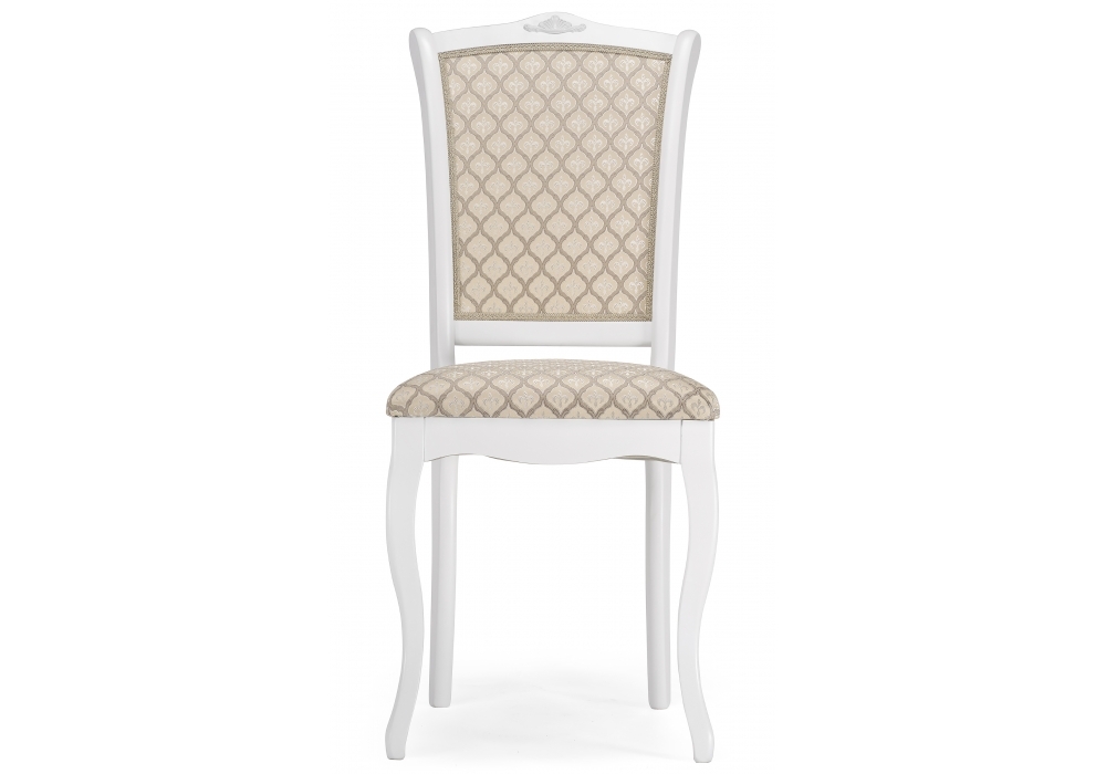 Стул деревянный Woodville Луиджи белый / бежевый 450682