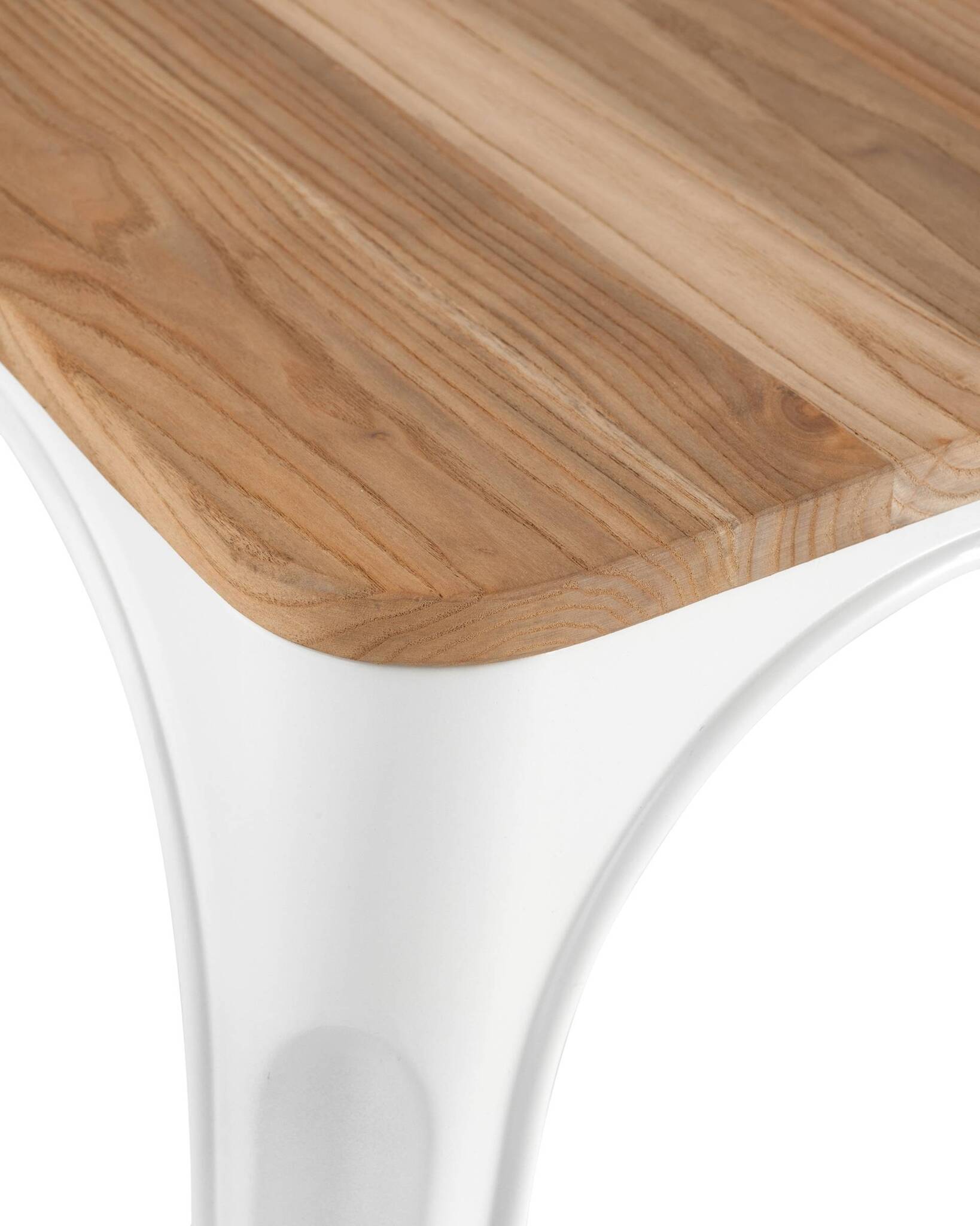 Стул TOLIX WOOD белый глянцевый Stool Group
