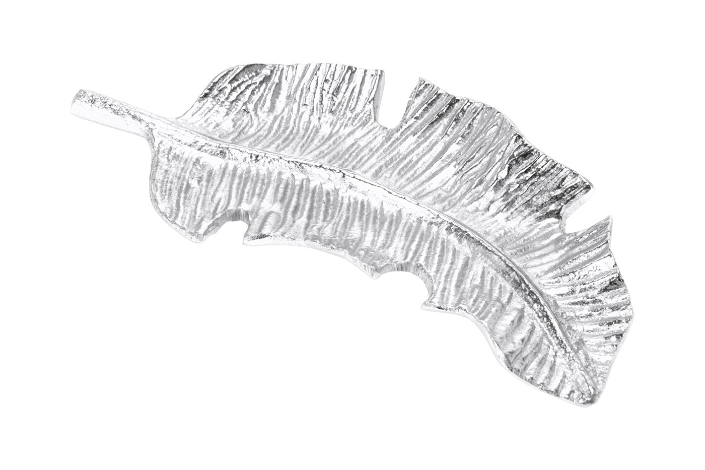 Тарелка декоративная "Лист" хром Garda Decor A98021790