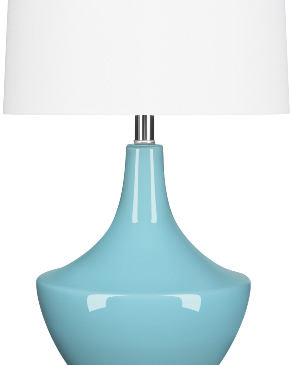 Голубая настольная лампа Кейти Louvre Home LHLTL31017CLM