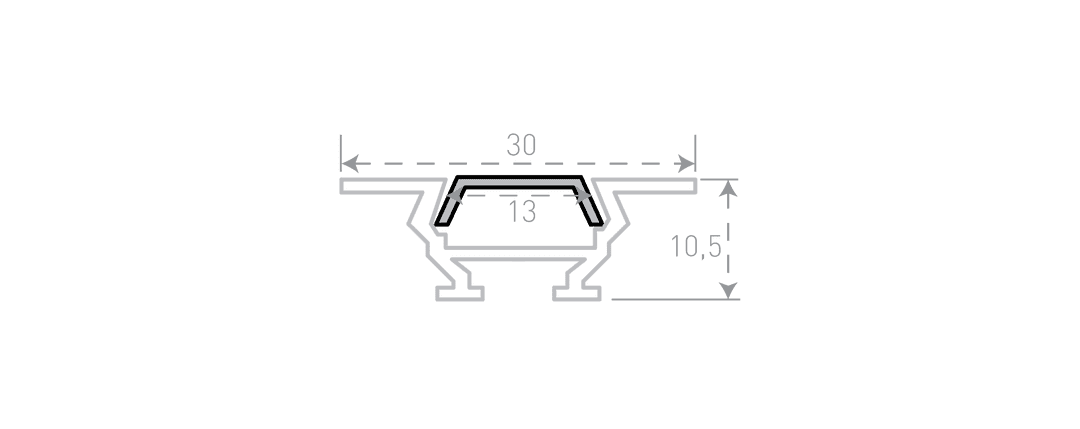 Профиль алюминиевый SWG RC-1030