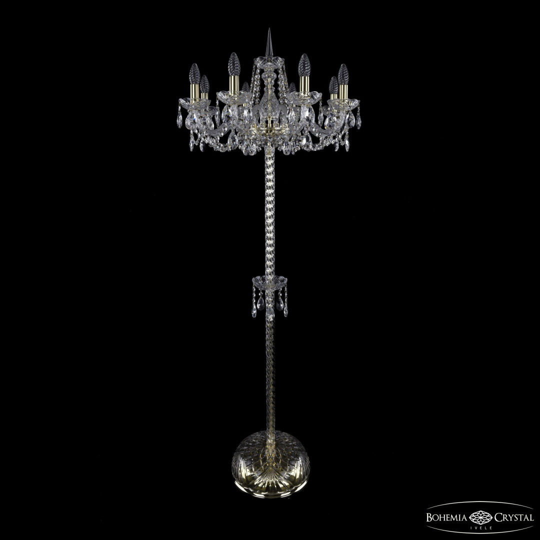 Торшер хрустальный 1402T2/8/195-160 G
