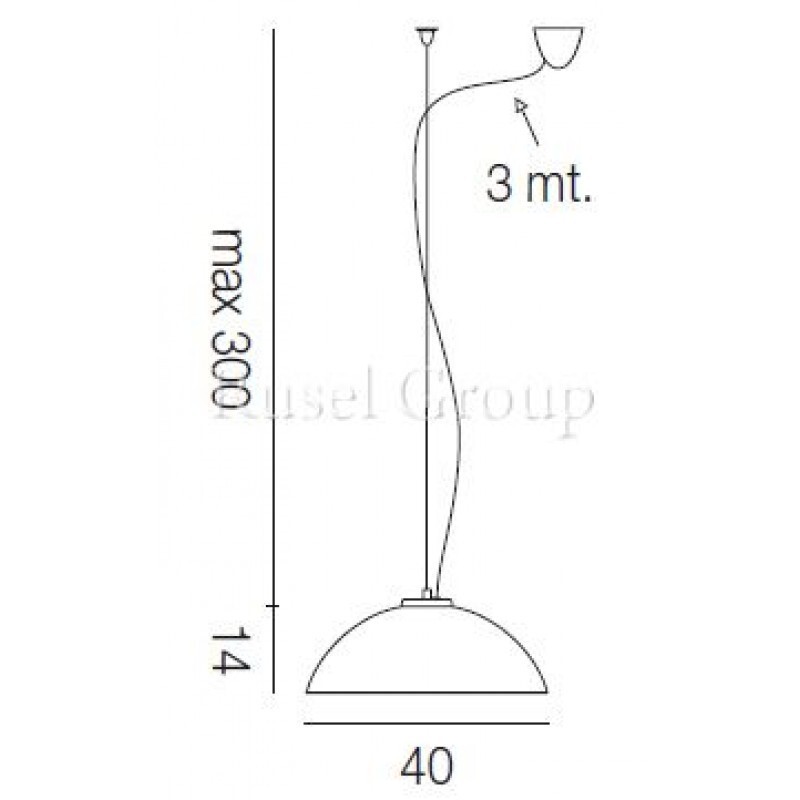 Подвесной светильник Vistosi ALUM_09 SP D1