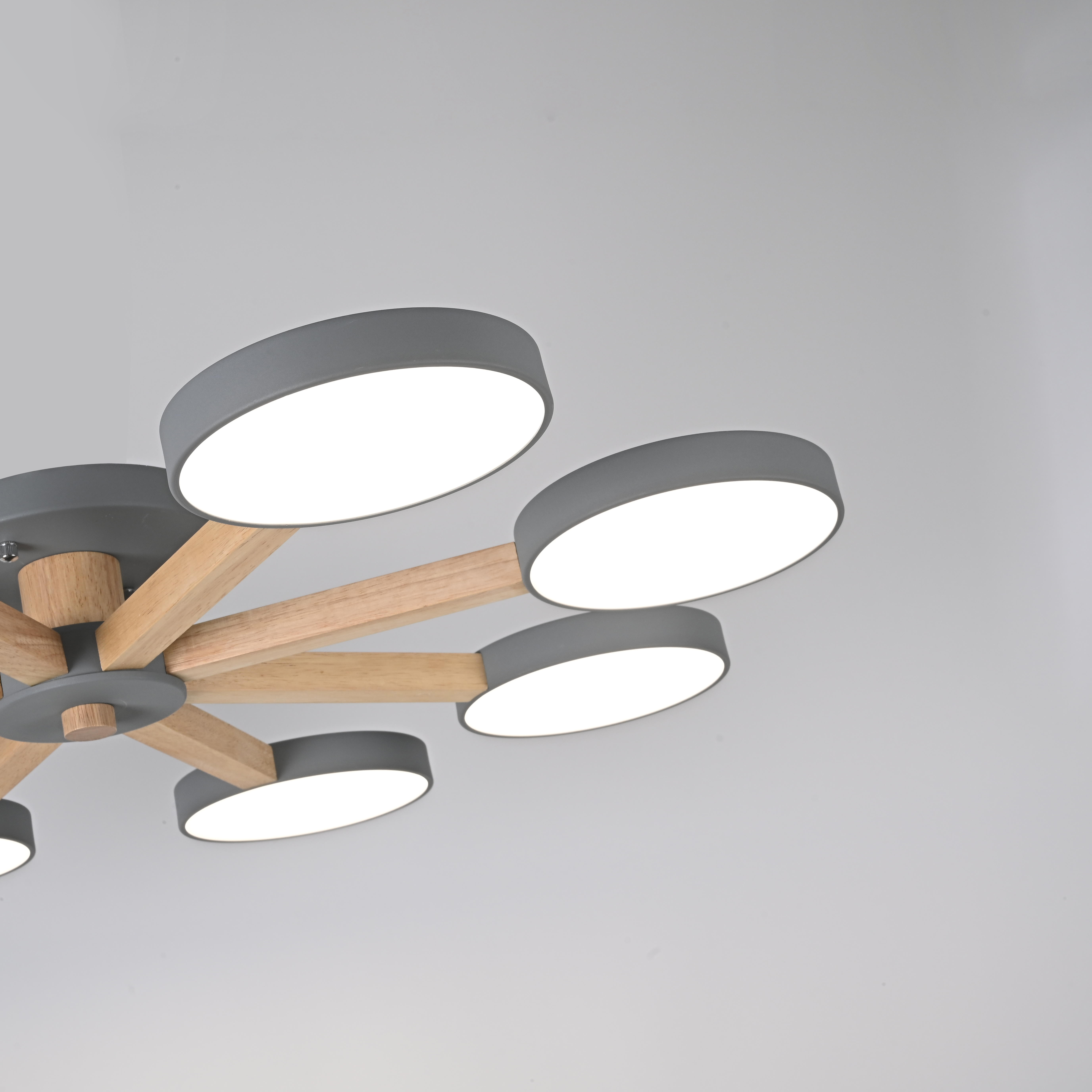 Потолочная люстра TURNA 8 Gray by ImperiumLoft