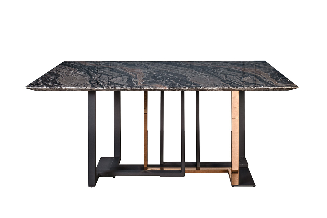 Стол обеденный Марсель искусственный мрамор Garda Decor 45EX-DT175-1