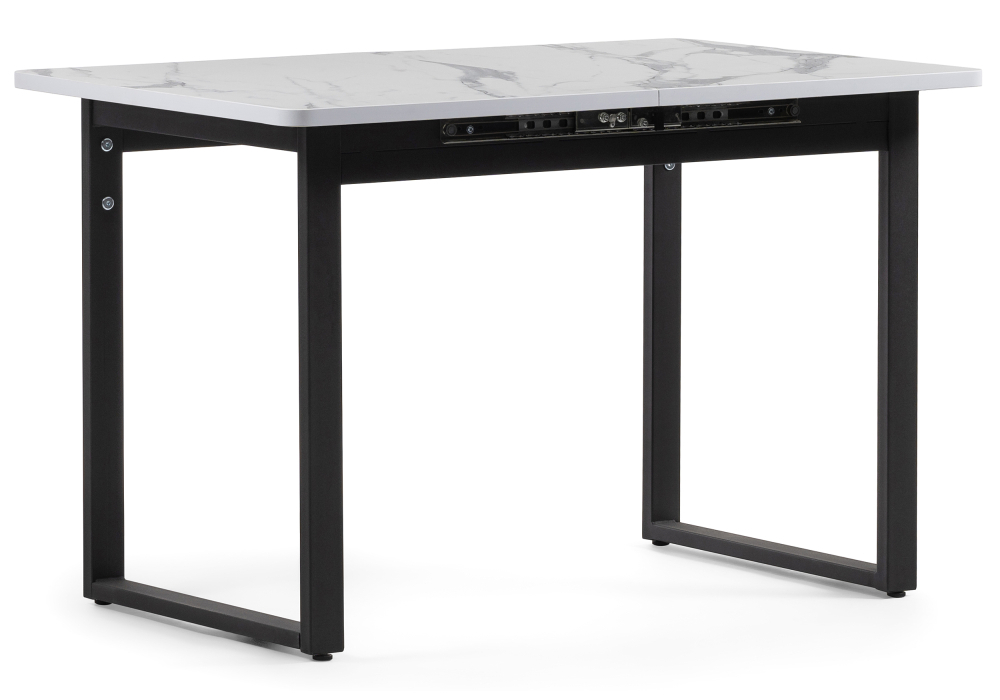 Стол деревянный Woodville Кэрин белый / черный 464909