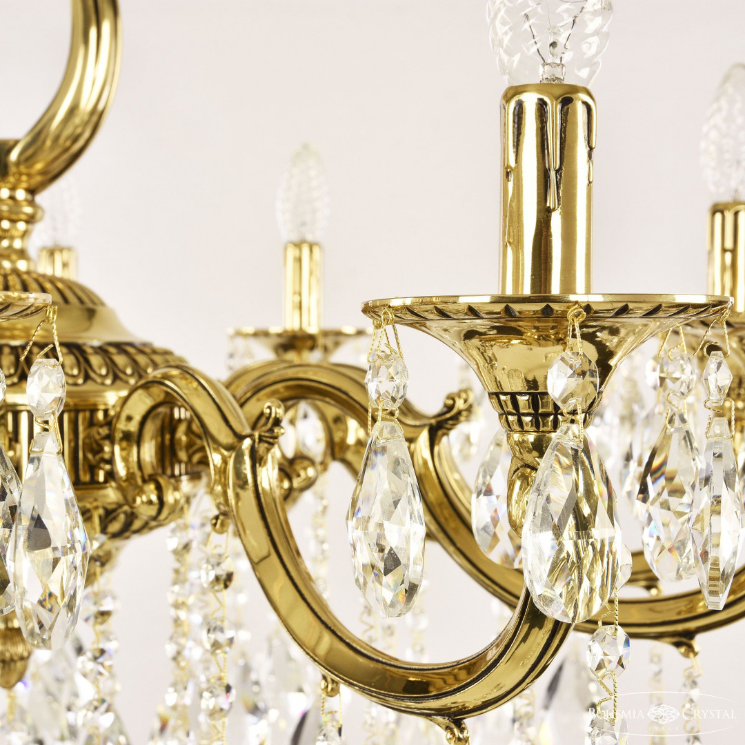 Люстра бронзовая с хрусталём 73301/12/250 A GB