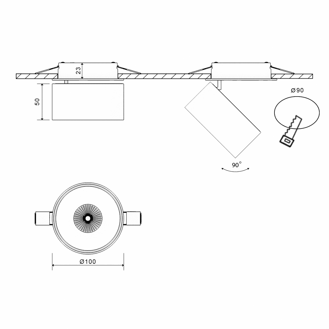 Светильник DesignLed GW-8001S-15-WH-WW