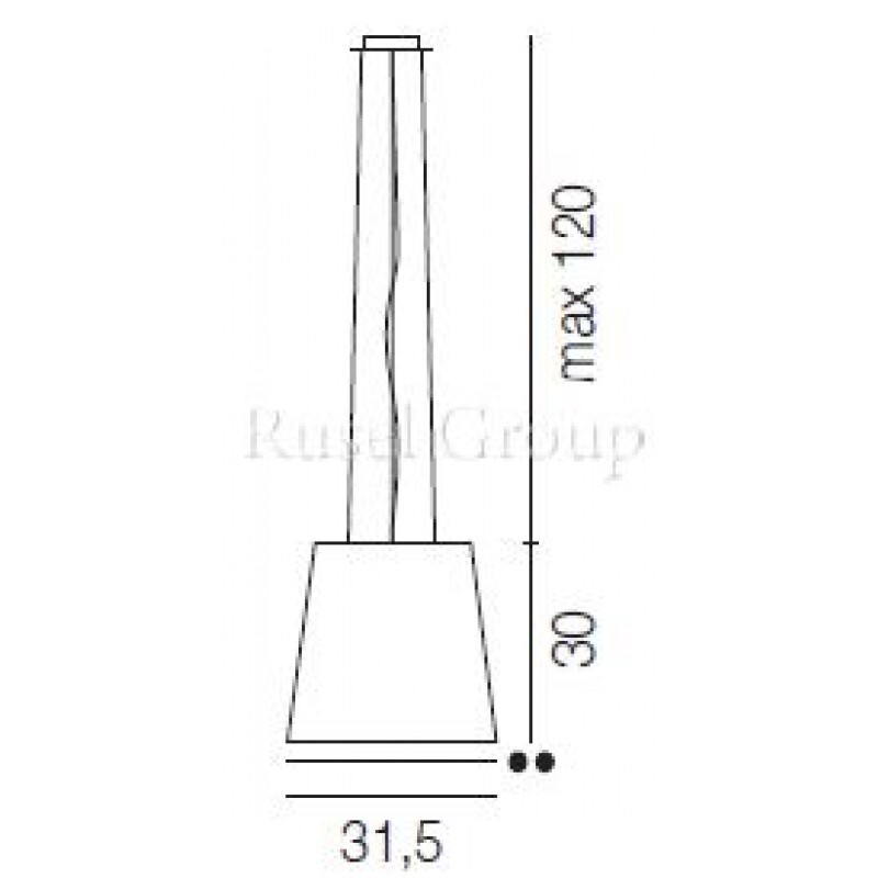 Подвесной светильник Vistosi NAXOS SP 50