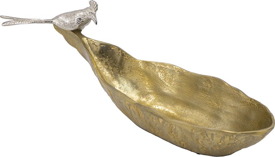 Чаша декоративная с птичкой Glasar 83759