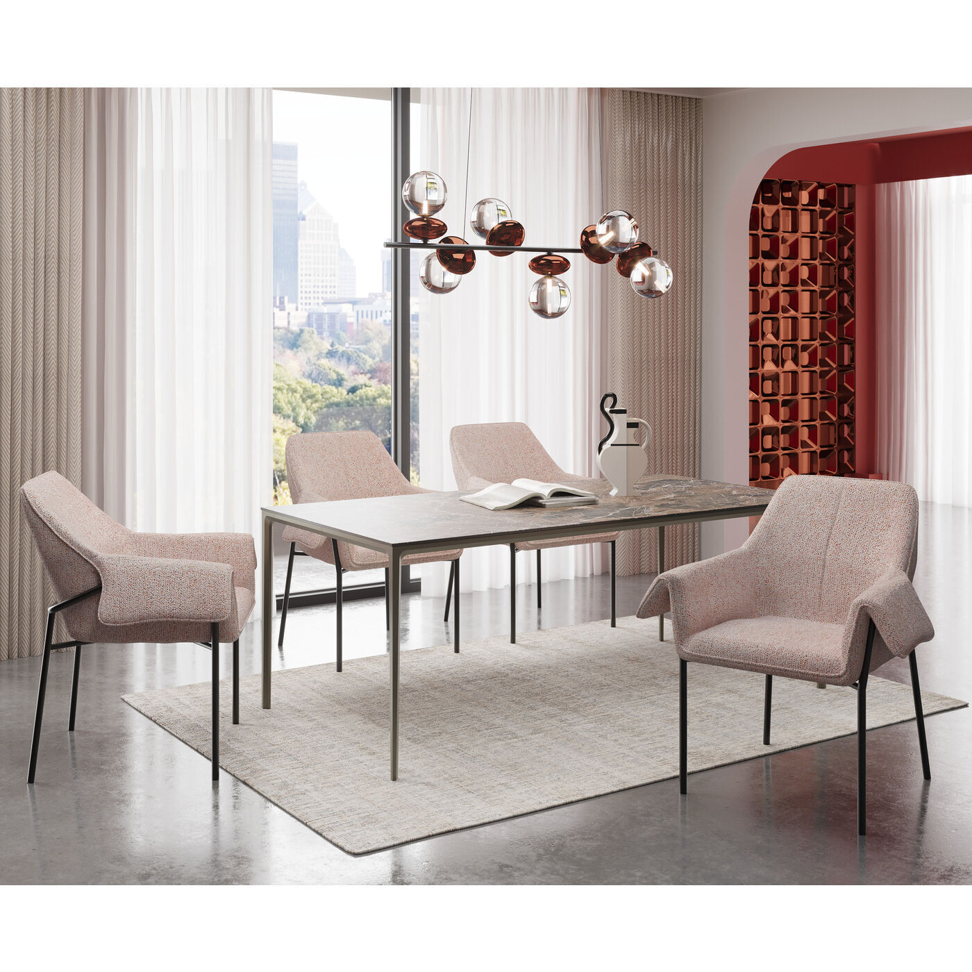 Стул мягкий с подлокотниками KARE Boss 87067