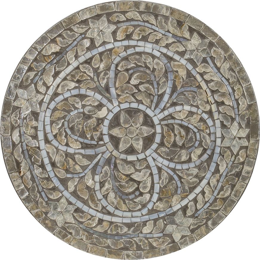 Столик акцентный с отделкой из раковин устриц Glasar 49922