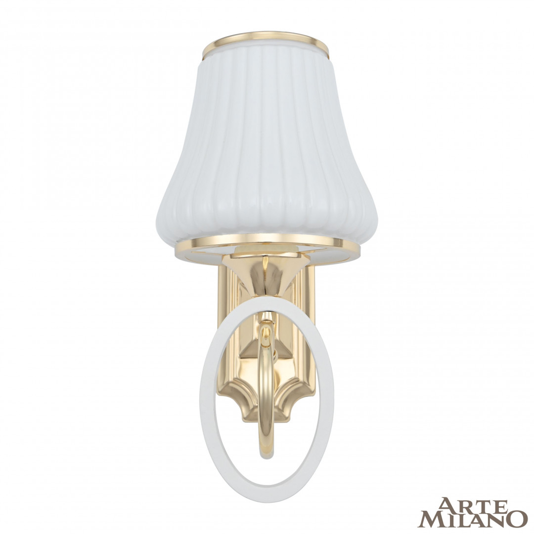 Бра с плафоном 302387/1W Wh/Gd Arte Milano