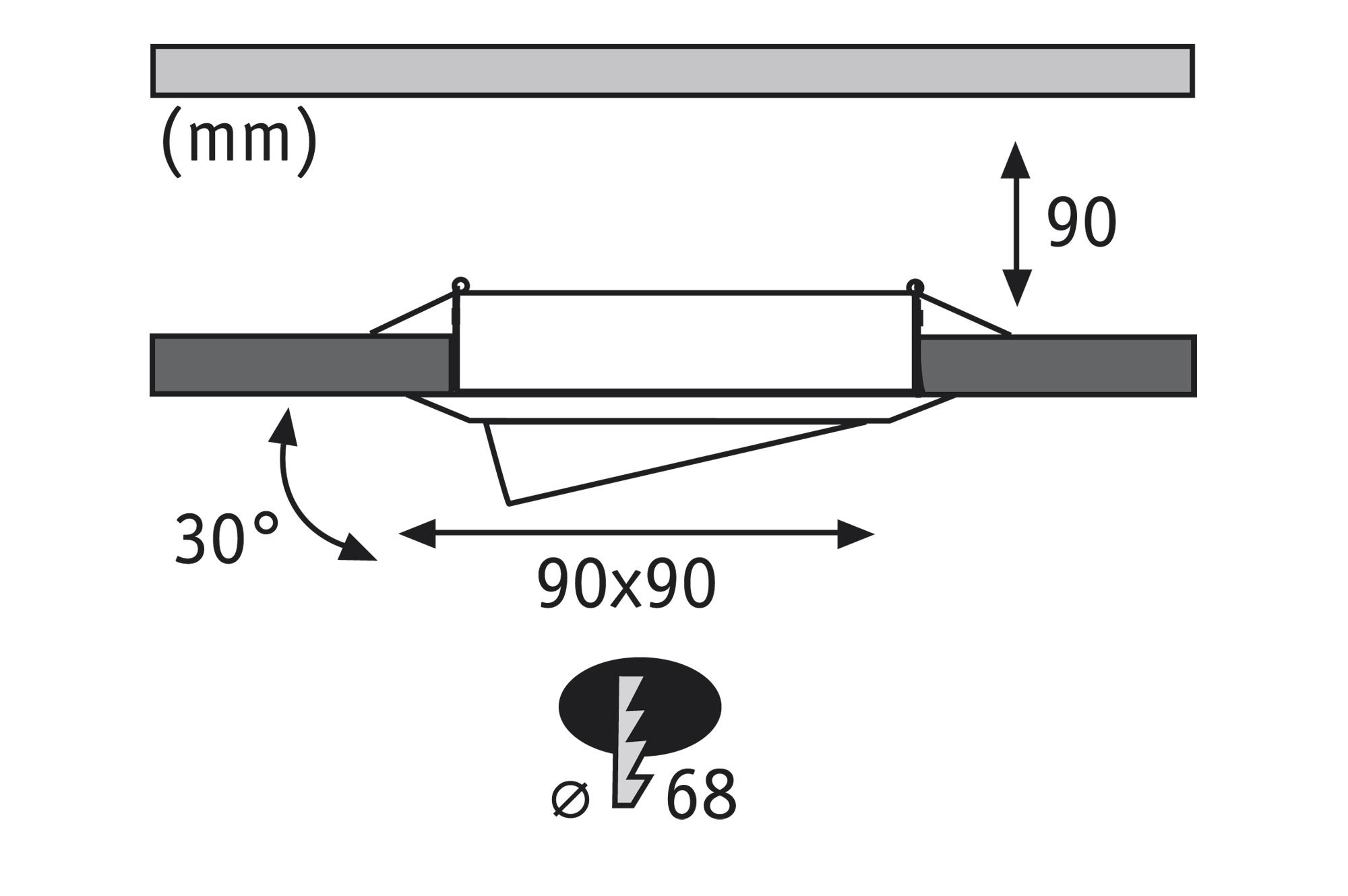 Встраиваемый светильник Paulmann 92085