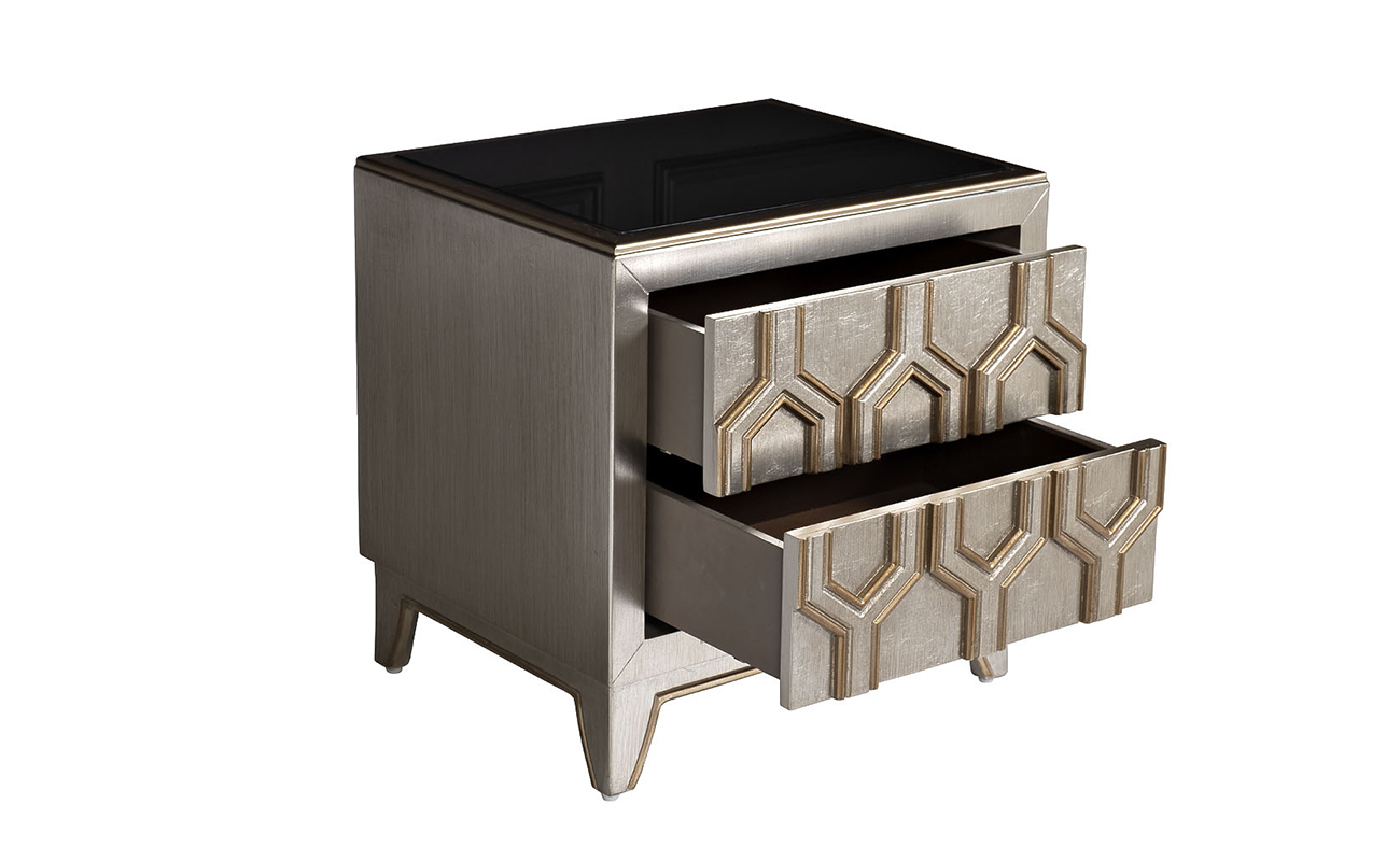 Тумбочка с выдвижными ящиками Garda Decor ART-2919-E