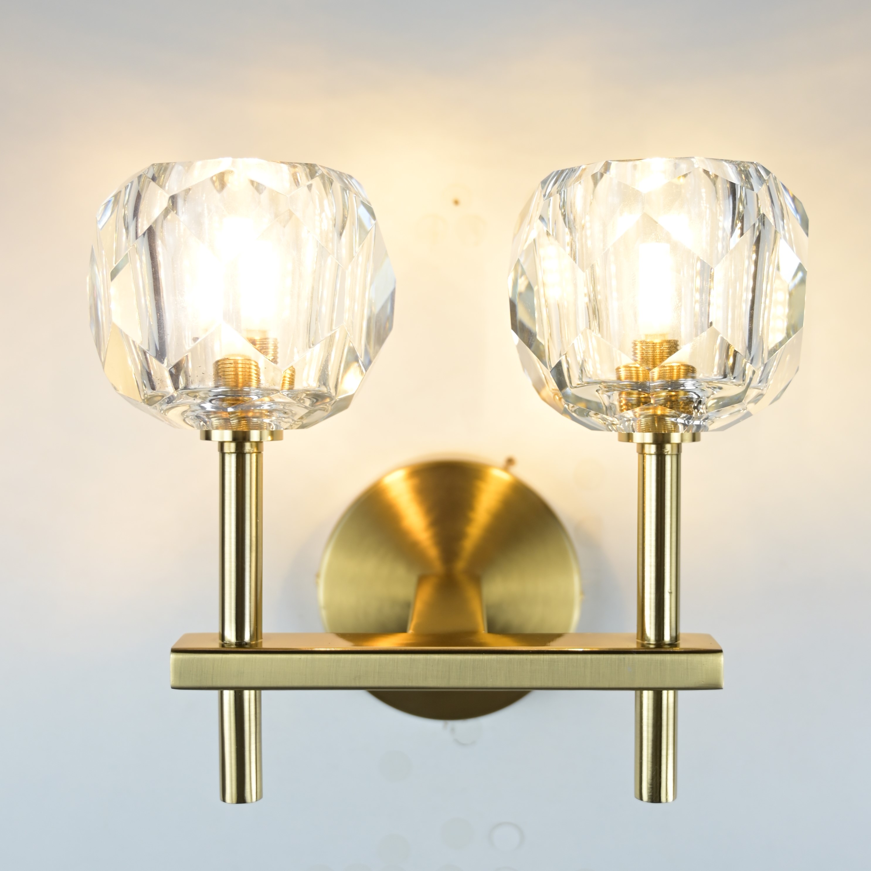Бра Rh Boule De Cristal Double Sconce Brass By Imperiumloft