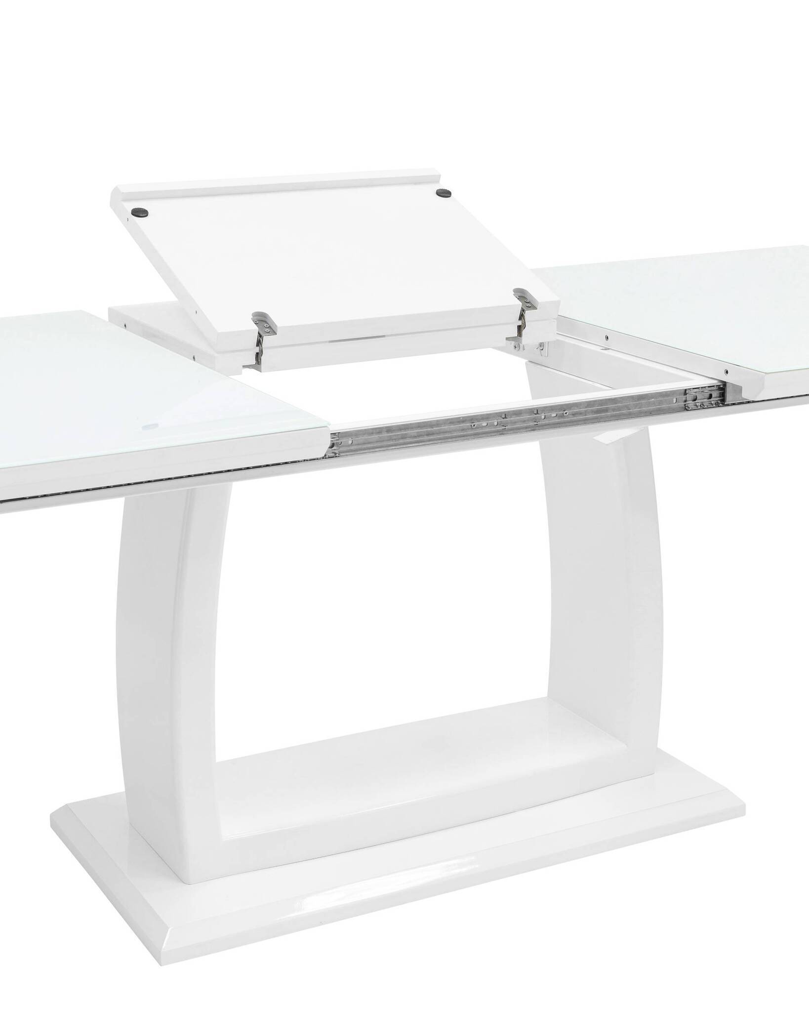 Стол обеденный Орлеан раскладной 160-215*90 глянцевый белый Stool Group