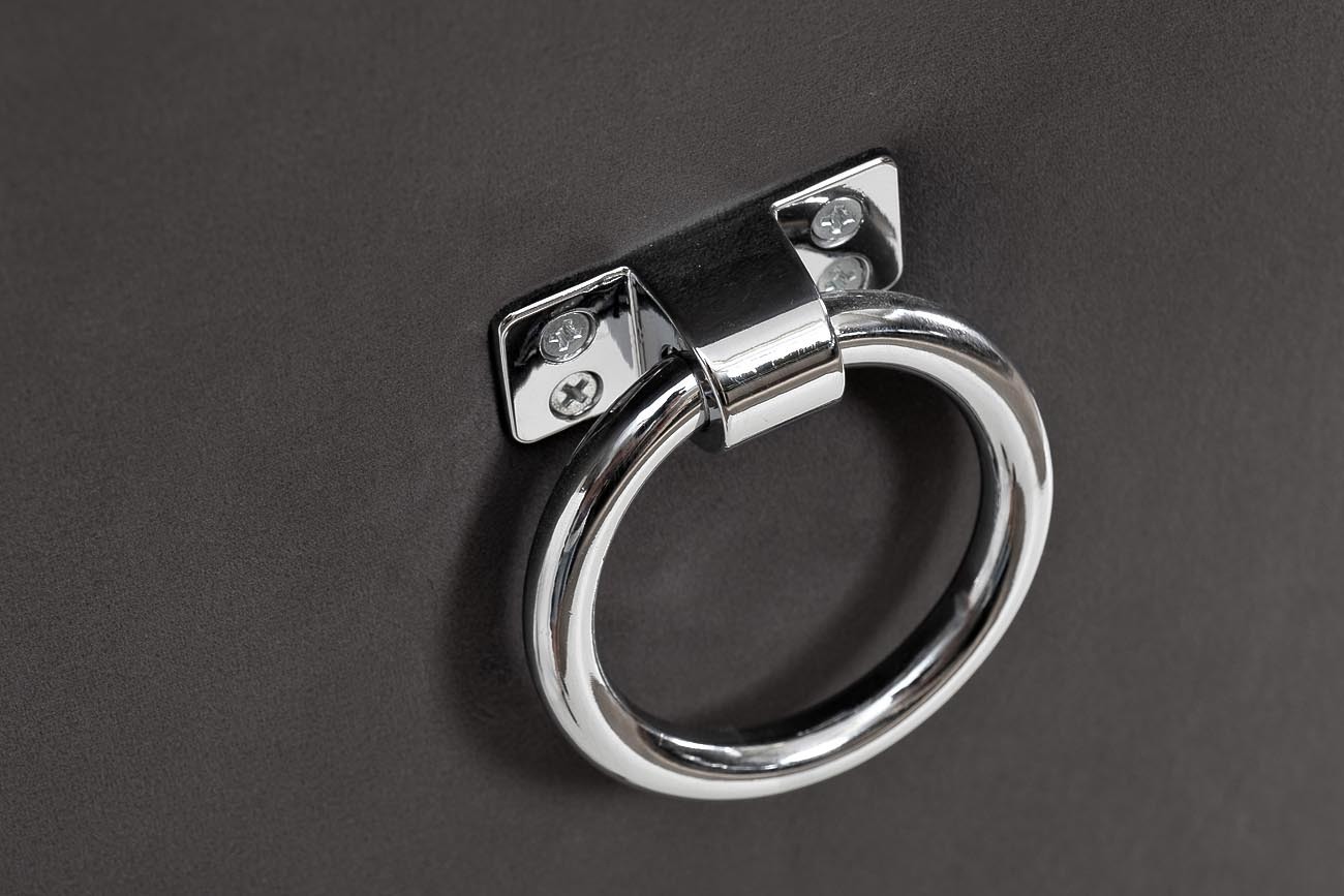 Стул велюровый серый с кольцом Garda Decor 597-2K-СЕРЫЙ-Riv96