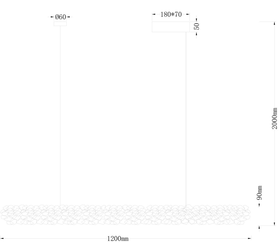 Люстра подвесная Fluorite FL1189-10P