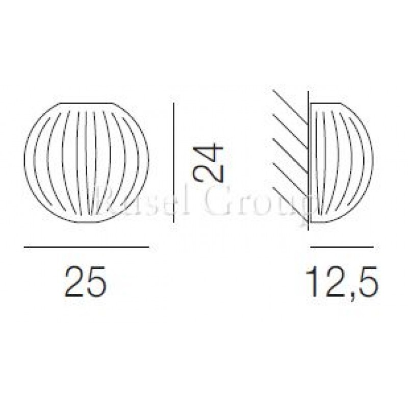 Настенный светильник Vistosi COMARI AP