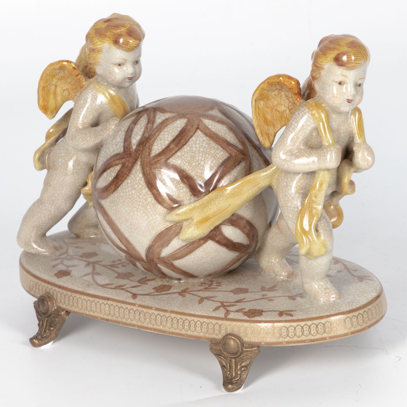 Фигурка Ангелы с шаром Glasar F1120HC/X2346