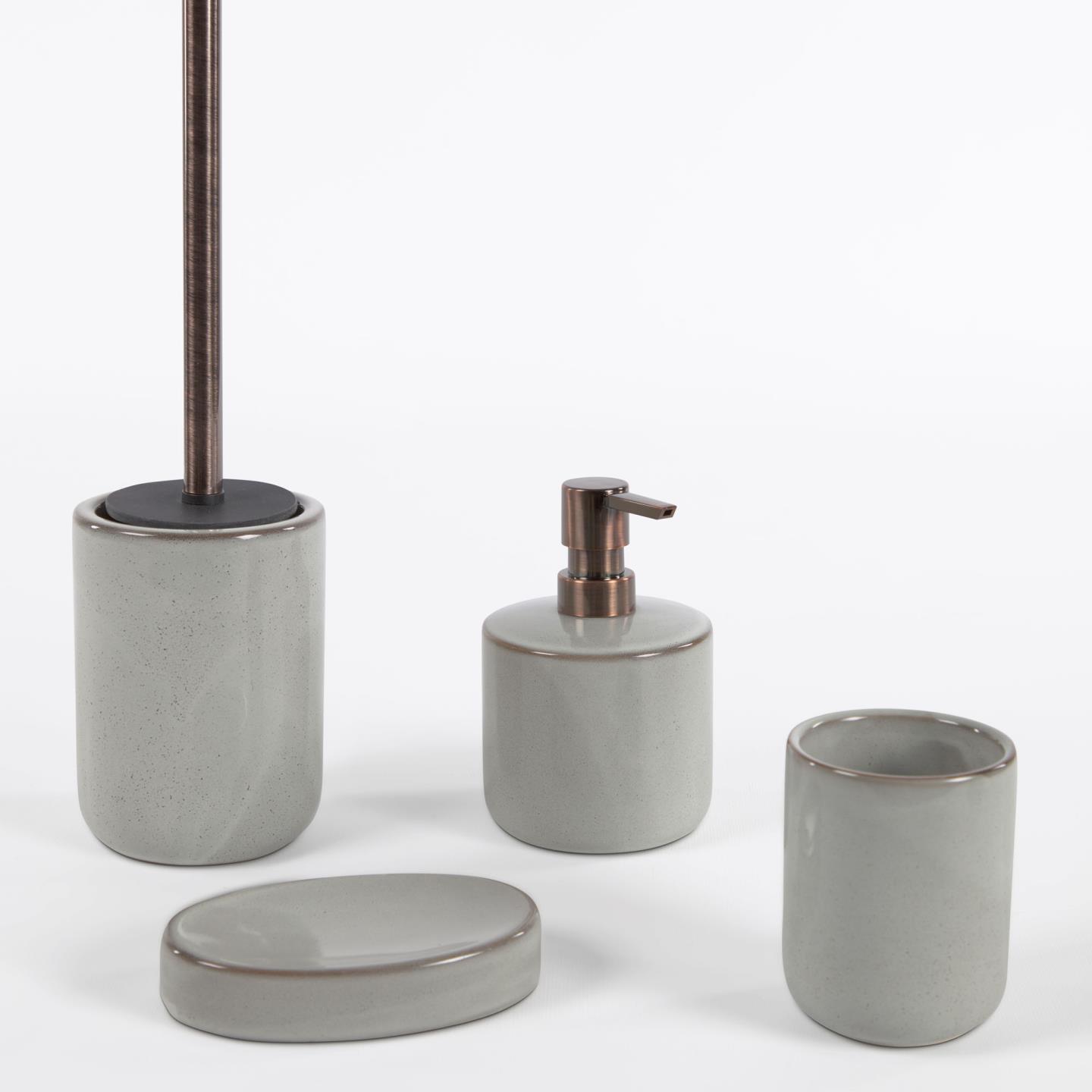 Керамическая мыльница Chavela серая La Forma (ex Julia Grup)