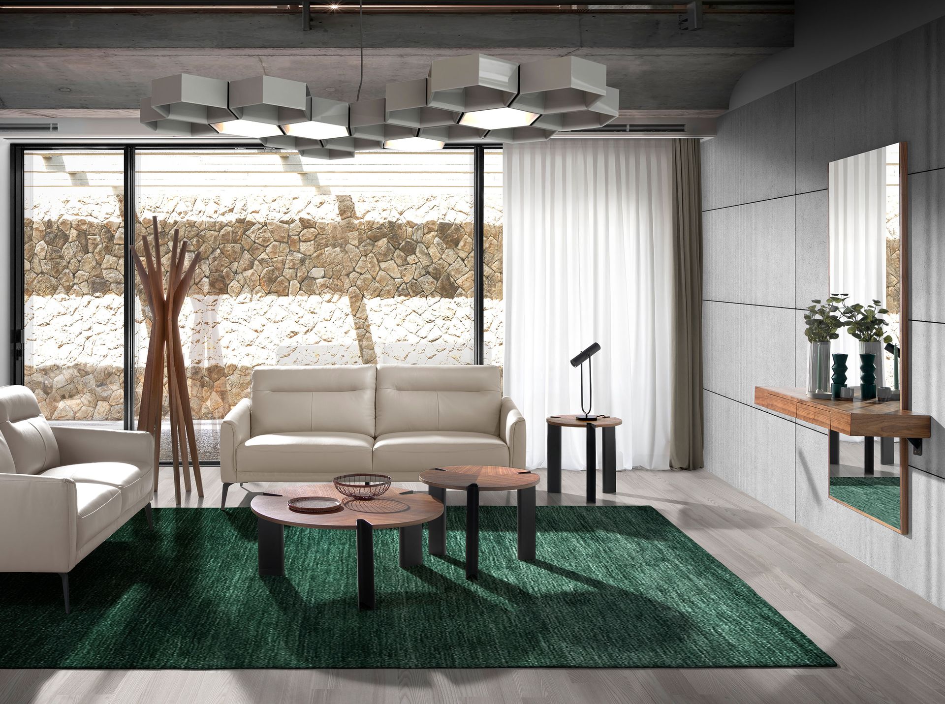 Консоль с зеркалом 3235/ MR2202 из орехового дерева Angel Cerda