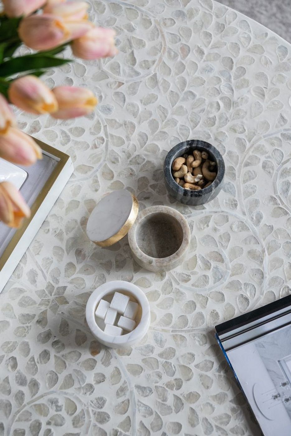 Шкатулка трехуровневая из мрамора, набор Glasar 78600-DS