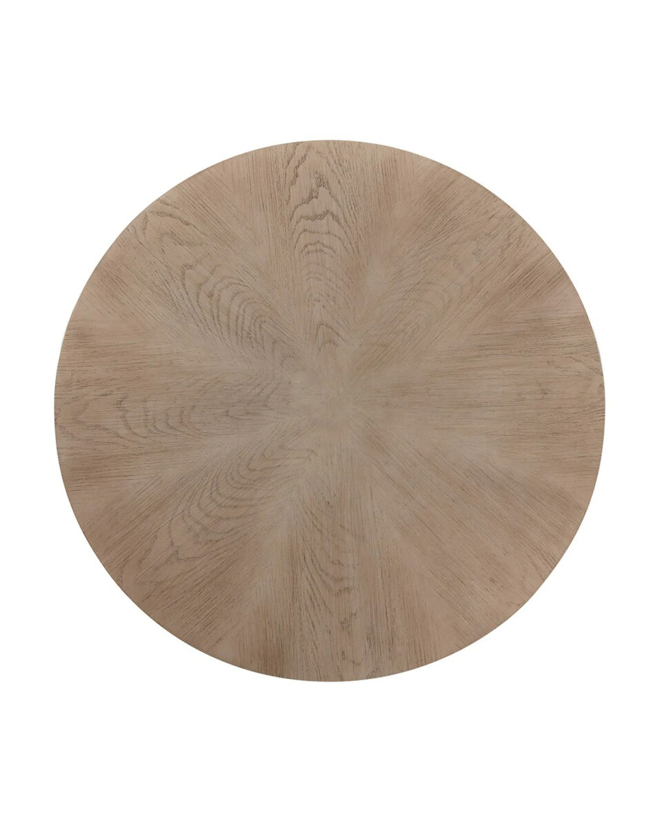 Бежевый обеденный стол из дуба Изабелла Louvre Home LHFDT1196HLN weathered oak