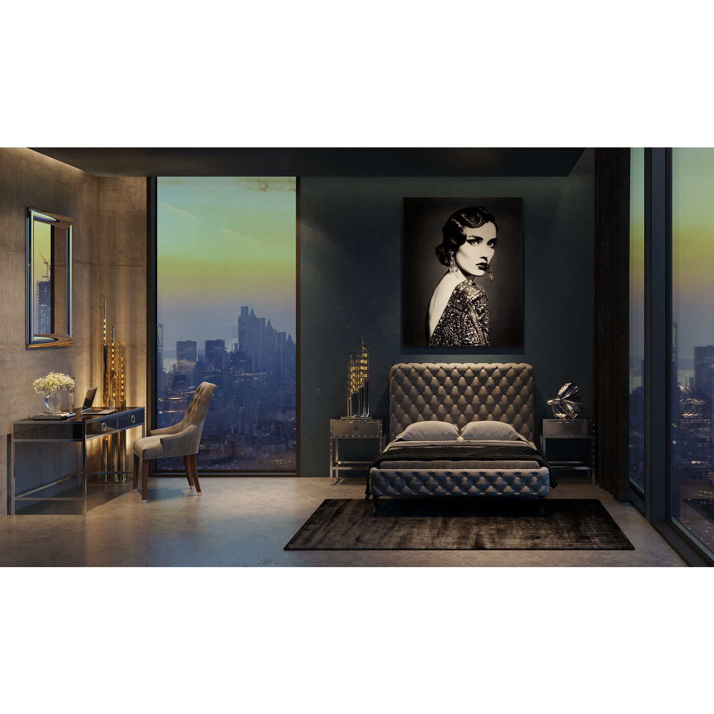 Кровать (каркас без основания) KARE Desire 81225