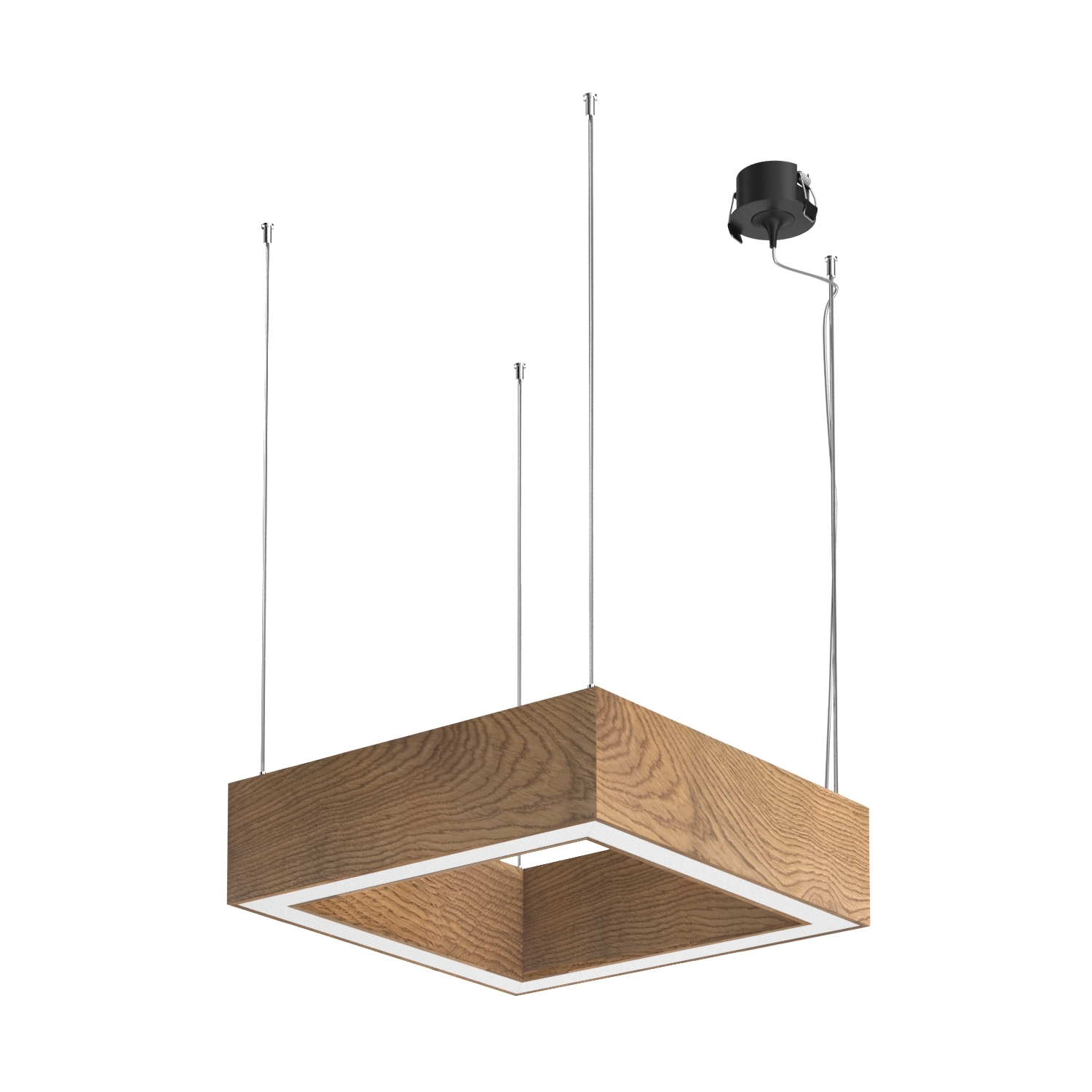 Подвесной светодиодный светильник Ledron KVADRO Basic 340 Black 4000K