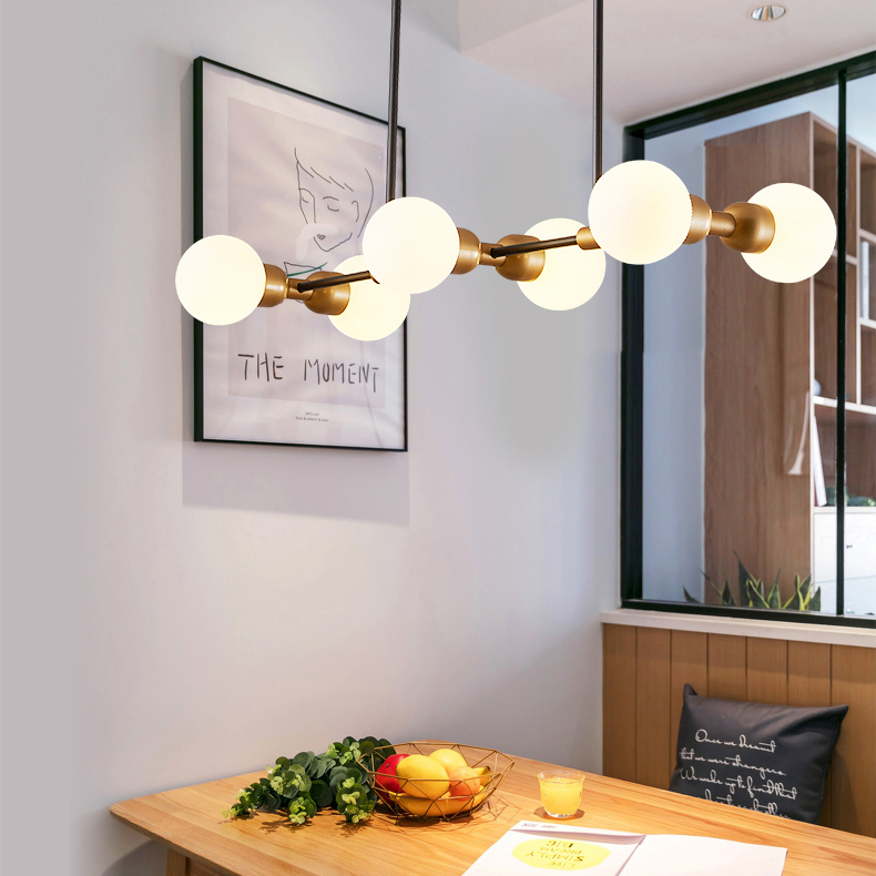 Подвесной реечный светильник DUM LONG White by ImperiumLoft