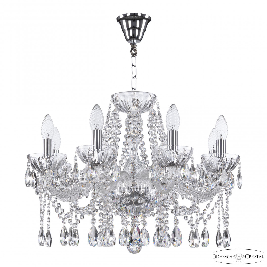 Люстра 5413/8/200 Ni Clear/M-1H Bohemia Ivele Crystal