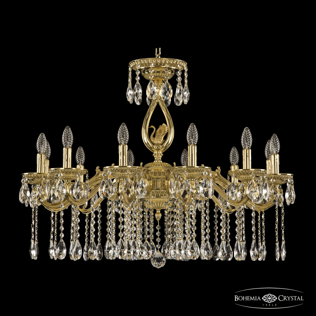 Люстра бронзовая 75402/12/300 A G FS1M Bohemia Ivele Crystal