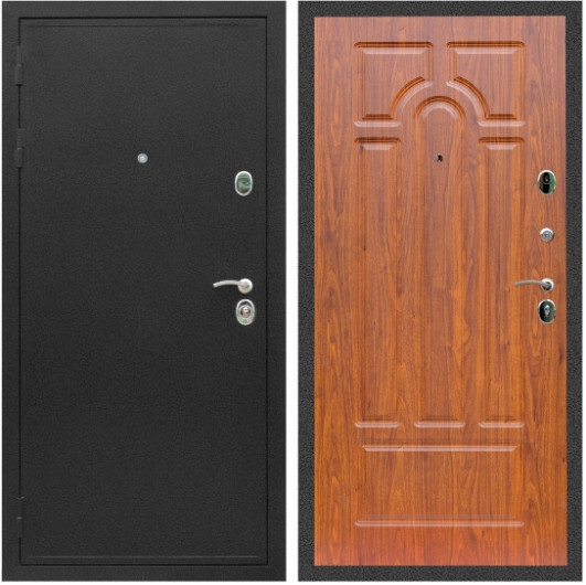 Дверь входная Graf Престиж Черный крокодил / МДФ 6 мм ФЛ-58 Мореная береза