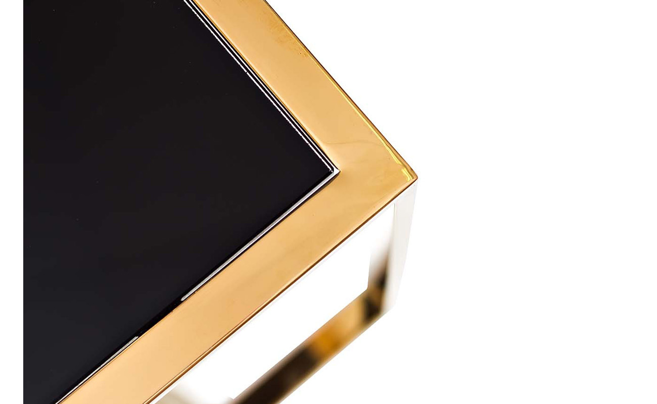 Стол журнальный приставной Garda Decor 13RXNT5076L-GOLD