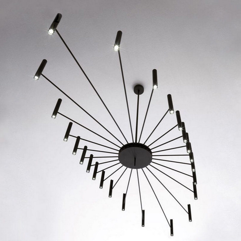 Люстра POP P40 Chandelier 24 lamps D130 Mod.A White by ImperiumLoft