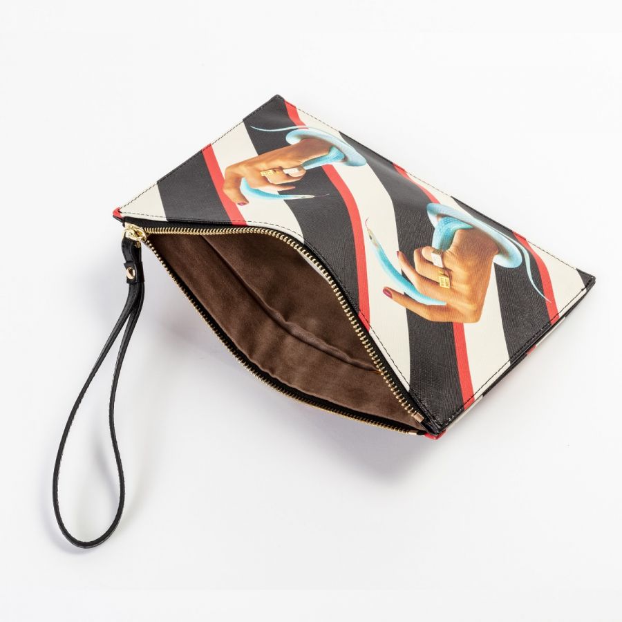 Клатч Seletti Hand with Snakes 02586
