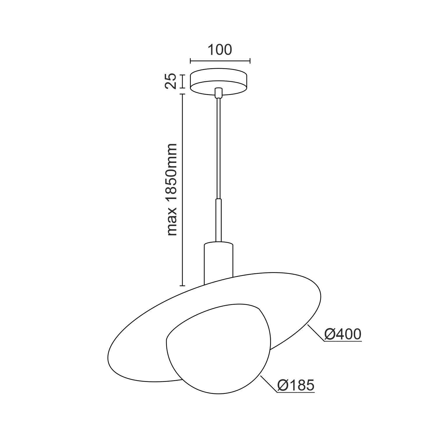 Подвесной светодиодный светильник Ledron 10108P/L