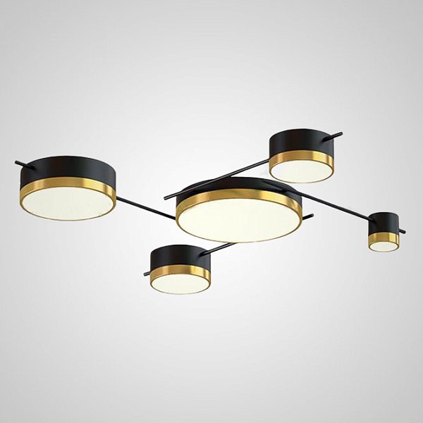 Потолочная люстра CHUTE D Black Gold by ImperiumLoft